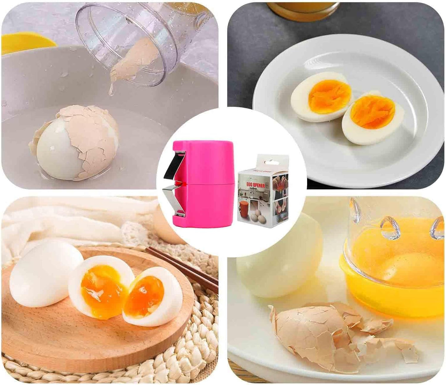 Ouvre-Coquilles D'Œufs, Outil En Acier Inoxydable, Outil Portable Pour Ouvrir Les Coquilles D'Œufs, Coupe-Œufs Multifonctionnels, Séparateur De Biscuits Pour Œufs Durs