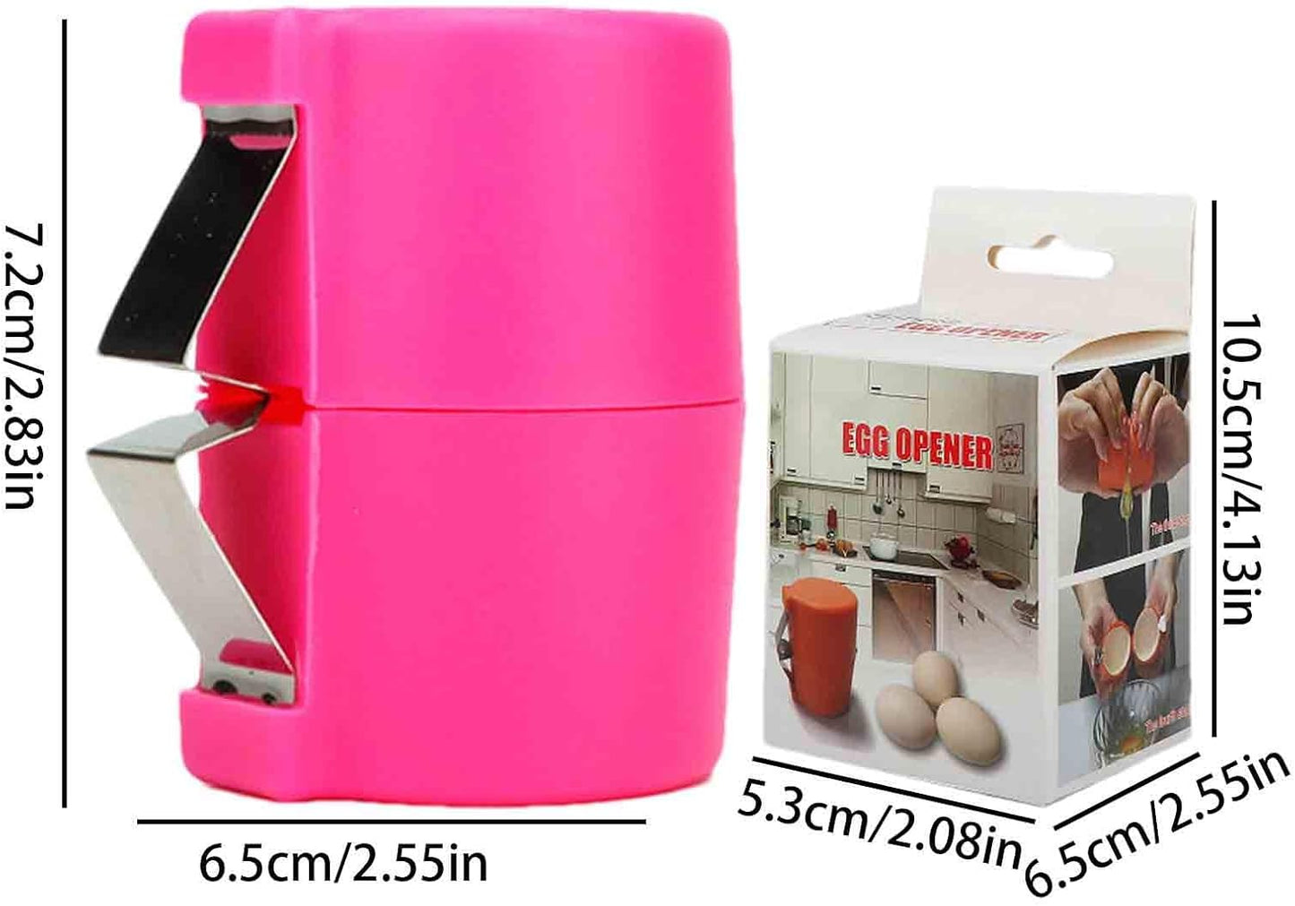 Ouvre-Coquilles D'Œufs, Outil En Acier Inoxydable, Outil Portable Pour Ouvrir Les Coquilles D'Œufs, Coupe-Œufs Multifonctionnels, Séparateur De Biscuits Pour Œufs Durs